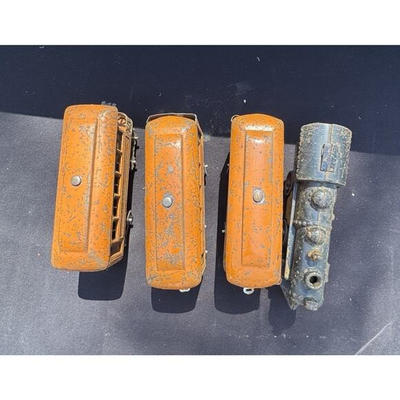 Rare 1920’s Lionel Prewar O Gauge Train Cars & American Flyer Engine Set - Picture 11 of 12